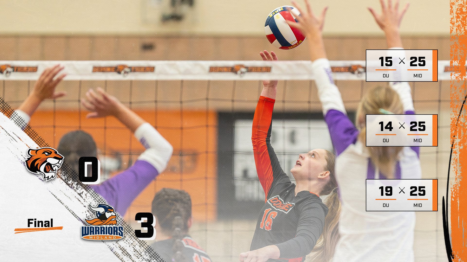 Volleyball Drops Home Match to No. 18 Midland