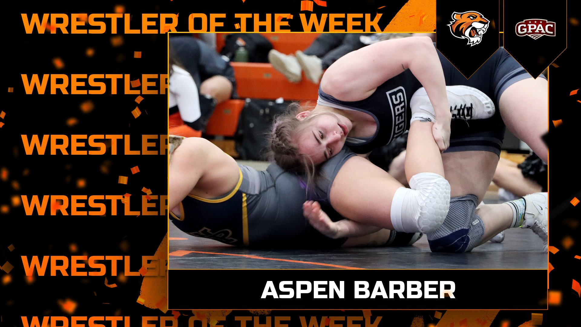 Barber Named GPAC Women's Wrestler of the Week