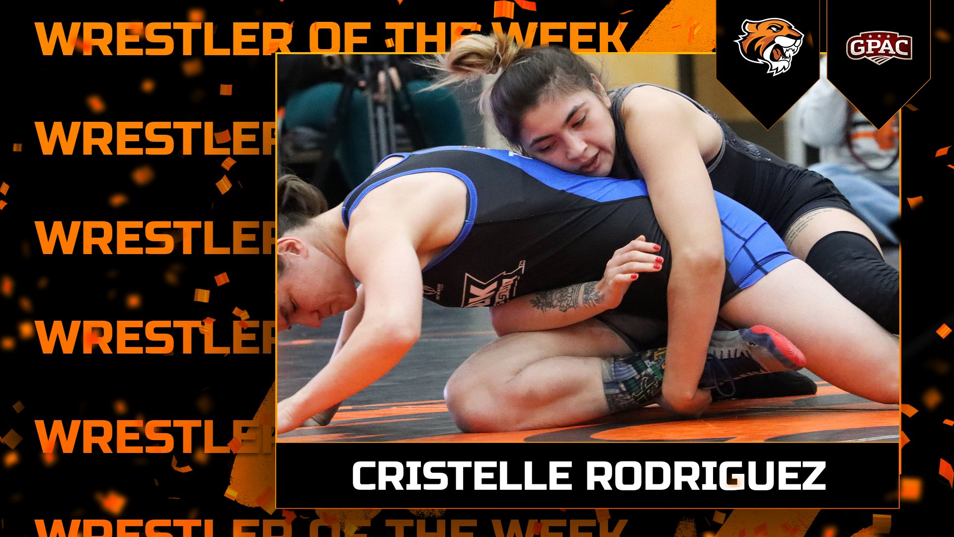 Rodriguez Named GPAC Women's Wrestler of the Week